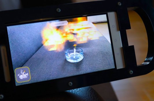 Causes of fires. Augmented reality