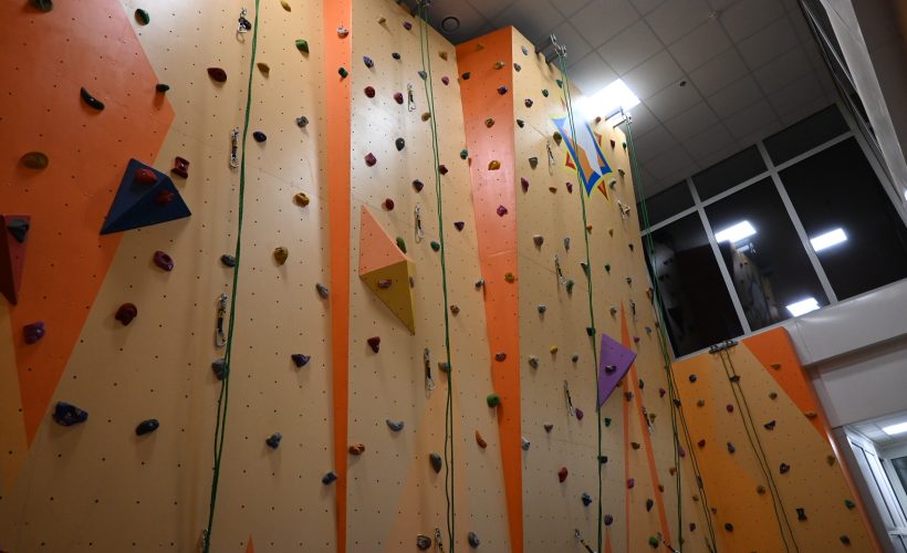 Rock-climbing wall
